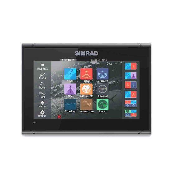 GO9 XSE Multifunction Display Bundled with TotalScan&trade; Transducer, Navionics+ Mapping & Broadband 3G&trade; Radar image number 4