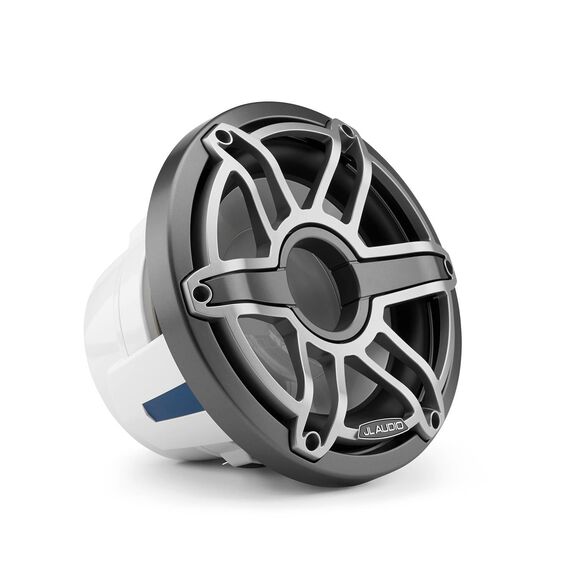 M6-10IB-S-GmTi-4 10" Marine Subwoofer Driver, Gunmetal and Titanium Sport Grille image number 1