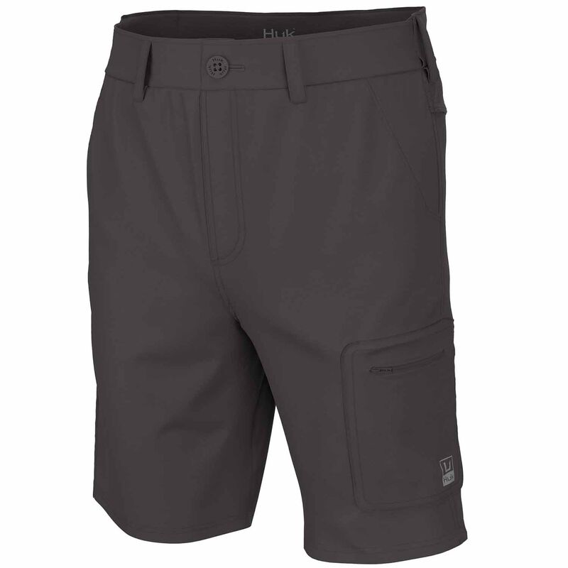 Huk Men's Nxtlvl Shorts, in Iron, Size Medium | by West Marine