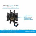 59362Q01 Sea Water Pump Impeller, MerCruiser Engines with Engine Mounted, Two-Piece, Plastic Housing image number 2