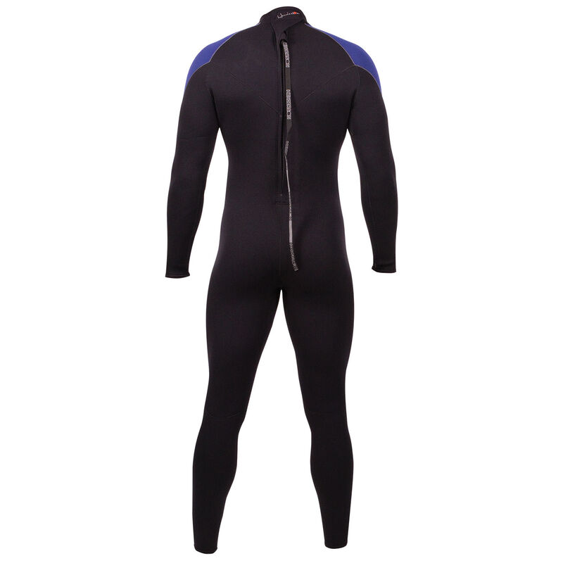 Men's Thermoprene Full Wetsuit, Extra Small, 7mm, Black and Blue image number 1