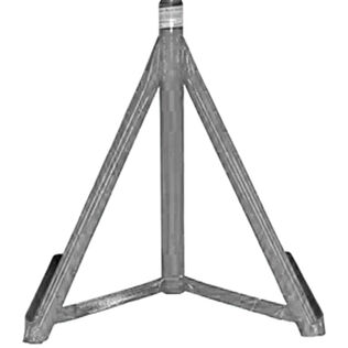 25" to 38" Galvanized Powerboat Stand, Base Only
