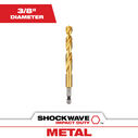 3/8" SHOCKWAVE Impact Duty RED HELIX Titanium Drill Bit image number 0