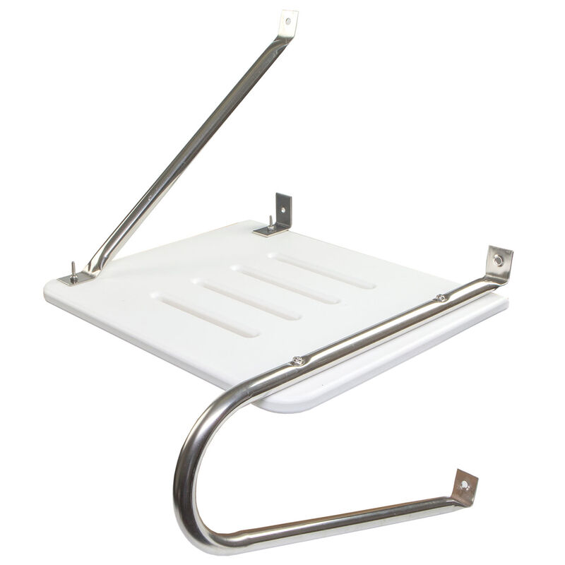 WHITECAP Poly Swim Platform with Mounting Hardware for Boats with