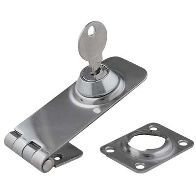 Stainless Steel Standard Locking Hasp - 3" x 1-1/8", Fasteners #6