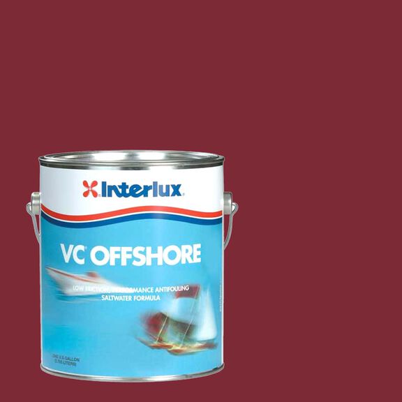 VC-Offshore Hard-Vinyl Antifouling Bottom Paint, Red, Gallon image number 0