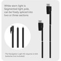 SEAFLO 01 Series Portable LED Navigation Light Kit w/ C-Clamp Mount & Telescopic Pole image number 4