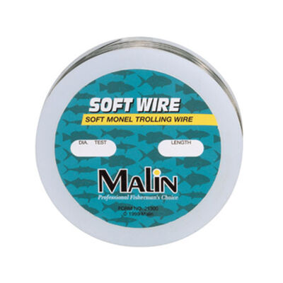 Soft Monel Trolling Wire, 300', 40 lb, 0.024 Dia