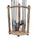 Rustic 12 Fishing Rod Corner Storage Rack image number 0