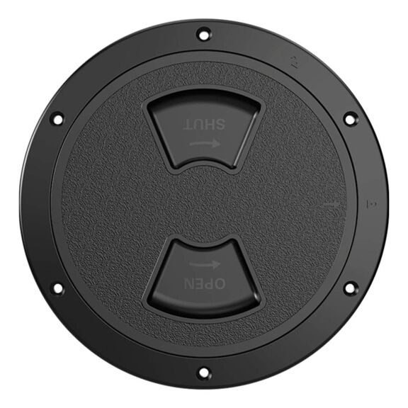 SEAFLO 02-Series 5" Black Circular Deck Plate Inspection Access Hatch image number 0