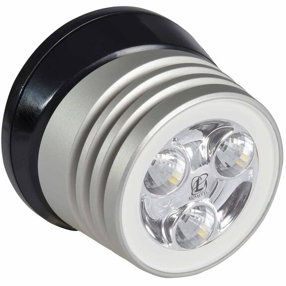 Zephyr LED Spreader/Deck Light, Brushed Black Base, White Non-Dimming image number 1