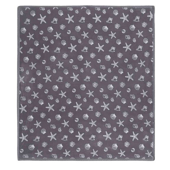60" x 70" Reversible Blanket, Seashells image number 1