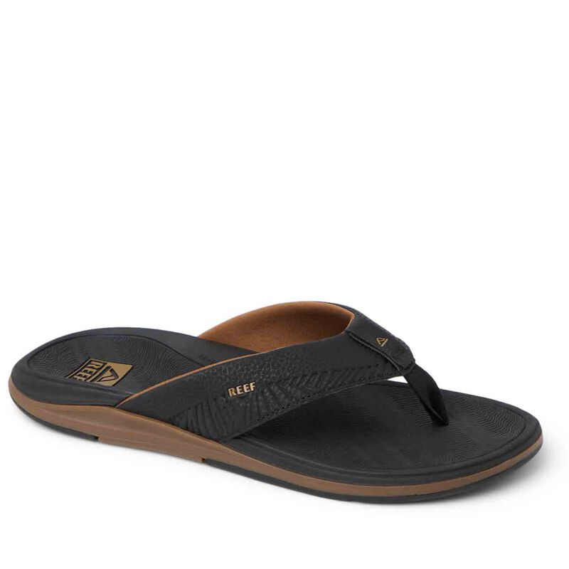 Reef Men's Offshore Flip-Flop Sandals, in Black/Gum, Size 11 | by West Marine