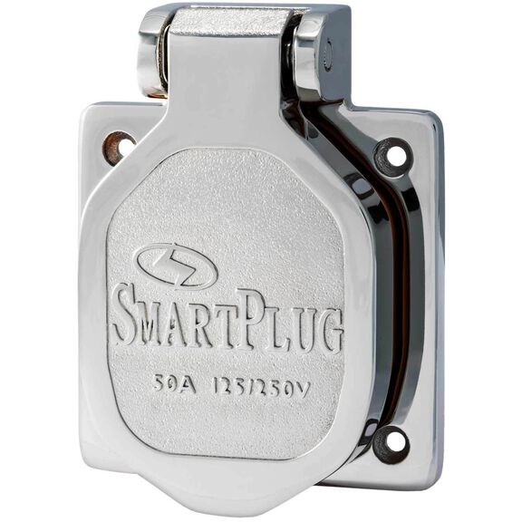 Combo Inlet & Connector, 50A 125/250V, Stainless Steel image number 1