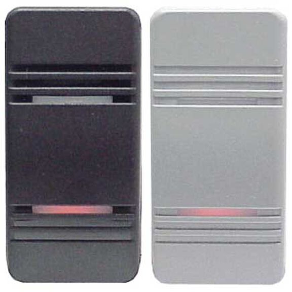 Contura&reg; III Illuminated Weather-Resistant Rocker Switches, Black & Gray Paddles image number 0