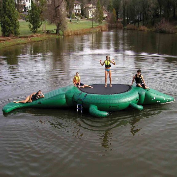 Gator Bounce-N-Slide Water Trampoline image number 0