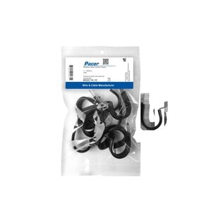 Stainless Steel Cushioned Cable Clamps, 10-Pack