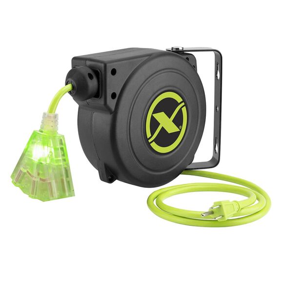 Flexzilla Retractable Extension Cord Reel 16/3 AWG 25' image number 0