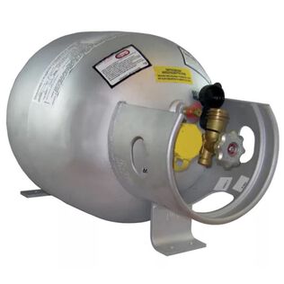 Aluminum LPG Cylinder, 20 lb. (5 gal) Horizontal Orientation