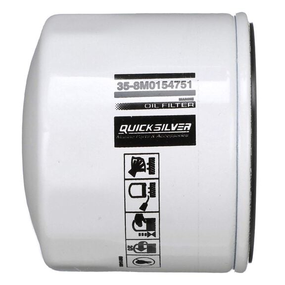 QUICKSILVER 8M0154751 Oil Filter for Various Marine Engines | West  