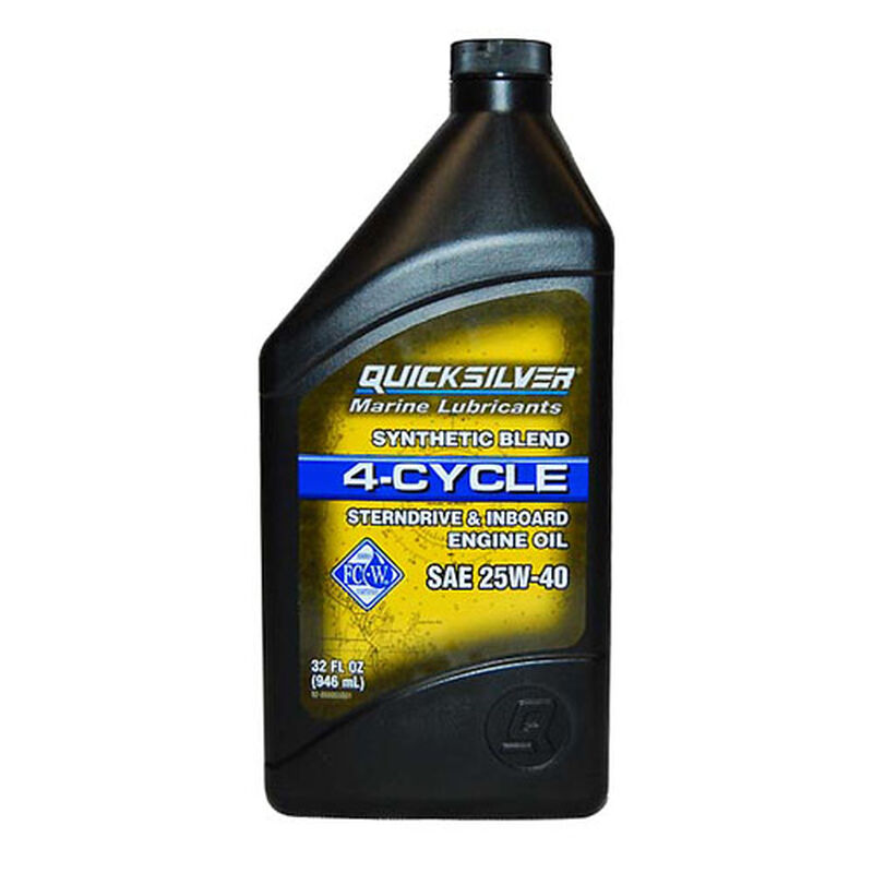 25W40 Synthetic Blend 4Cycle Marine Engine Oil, Gallon West Marine