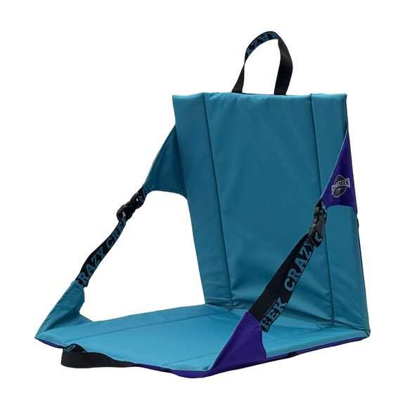 Crazy Creek Original Chair Perfect for Stadium Seats, Camping, Hiking & More, Comfort on All Terrains, Adjustable Straps, Lightweight Design, Water-Resistant, Purple Teal image number 1