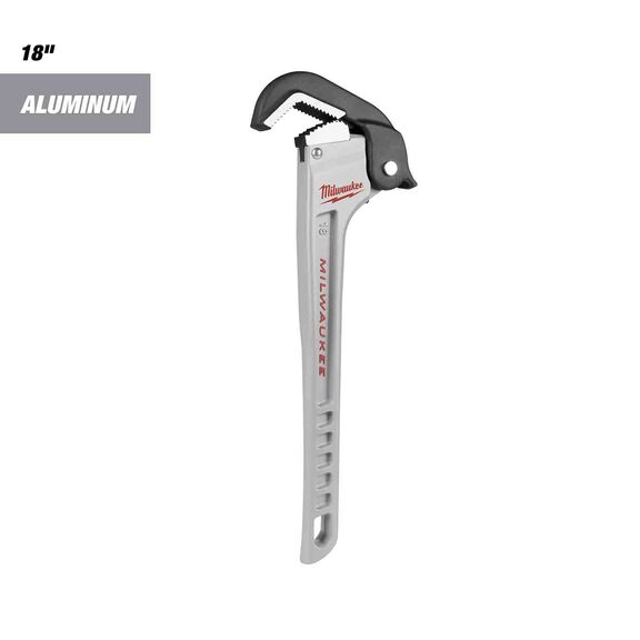 18" Aluminum Self-Adjusting Pipe Wrench image number 0
