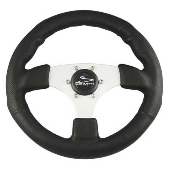 Steering Wheel, Black w/ Brushed Aluminum Spoke image number 0