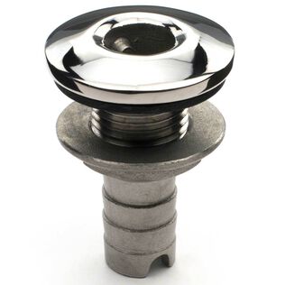 Stainless Steel Mushroom, Barbed Thru-Hulls, Straight