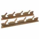 Teak Lock-In 4-Rod Storage Rack image number 1