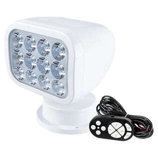 SEAFLO LED Searchlight, White, Wired Remote, 10-30V, 28W, 2700 Lumens, 5500K, 360&deg; Rotation