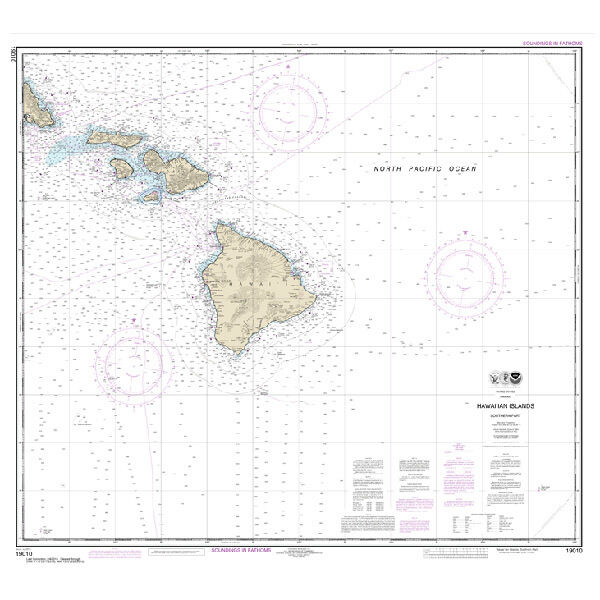 波乗りの島 MAPTECH #19010 Hawaiian Islands Southern Part