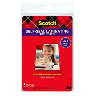 Scotch&trade; Self-Sealing Laminating Pouches 4.3" x 6.3"