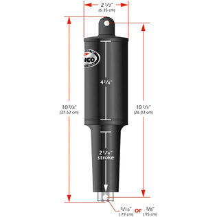 Replacement 101XDS 'Short' Actuator - 12 Volt - 5/16" Hardware