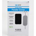 10" x 26" Center Hole Fleece Fender Cover, Black image number 1