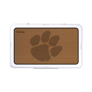 SeaDek Cooler Pad - Collegiate Collection - Fits RTIC 45 - Mocha / Black, Clemson