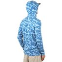 Men's Ocean Bound UPF Printed Hooded Shirt image number 2