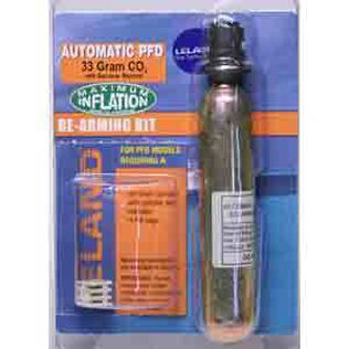 Inflatable Life Jacket Rearming Kit, Automatic, 33 g., 1/2" Bayonet