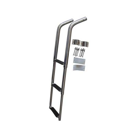 3-Step Under Platform Telescoping Swim Ladder with Safety Stick image number 0