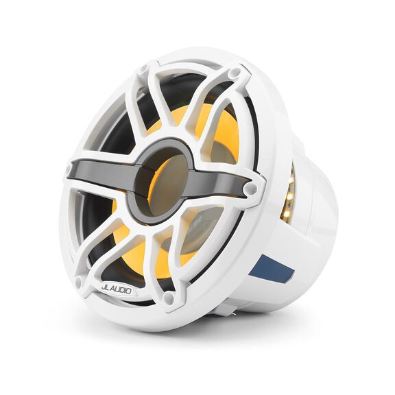 M6-10IB-S-GwGw-i-4 10" Marine Subwoofer Driver, White Sport Grille with RGB LED Lighting image number 2