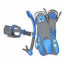 Monterey Dry Adult Snorkel Sets image number 0