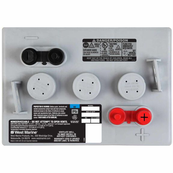 Group 6V Gel Deep Cycle Marine Gel Battery, 180 Amp Hours image number 1