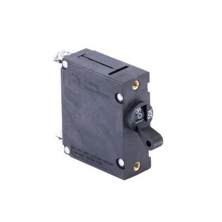 Circuit Breaker, Standard Black Toggle, Single Pole, 50A