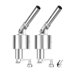 BLUEWING 2-Pack Bluewater Outrigger Base Silver - Blue Marlin 98