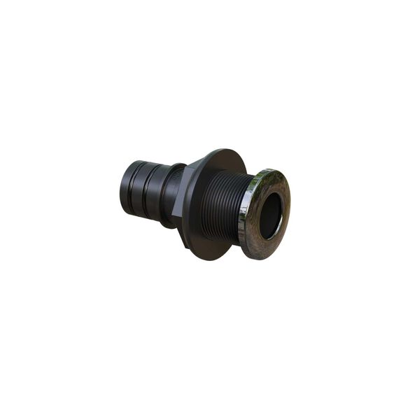 1-1/2" Stainless, Straight Thru-Hull, Qwik-Lok image number 0