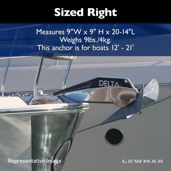 Galvanized Steel Delta Anchor - 9 lbs. image number 9
