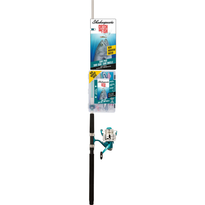 8' Catch More Fish™ Surf/Pier Spinning Combo, Medium Power image number 0