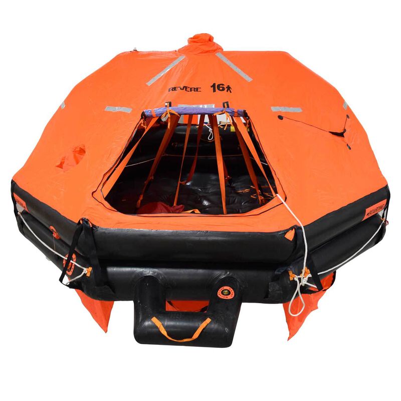 REVERE SURVIVAL USCG/SOLAS Davit Launched, 16-Person Life Raft, B Pack ...