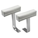 Padded Boat Seat Armrests, White, Pair image number 0
