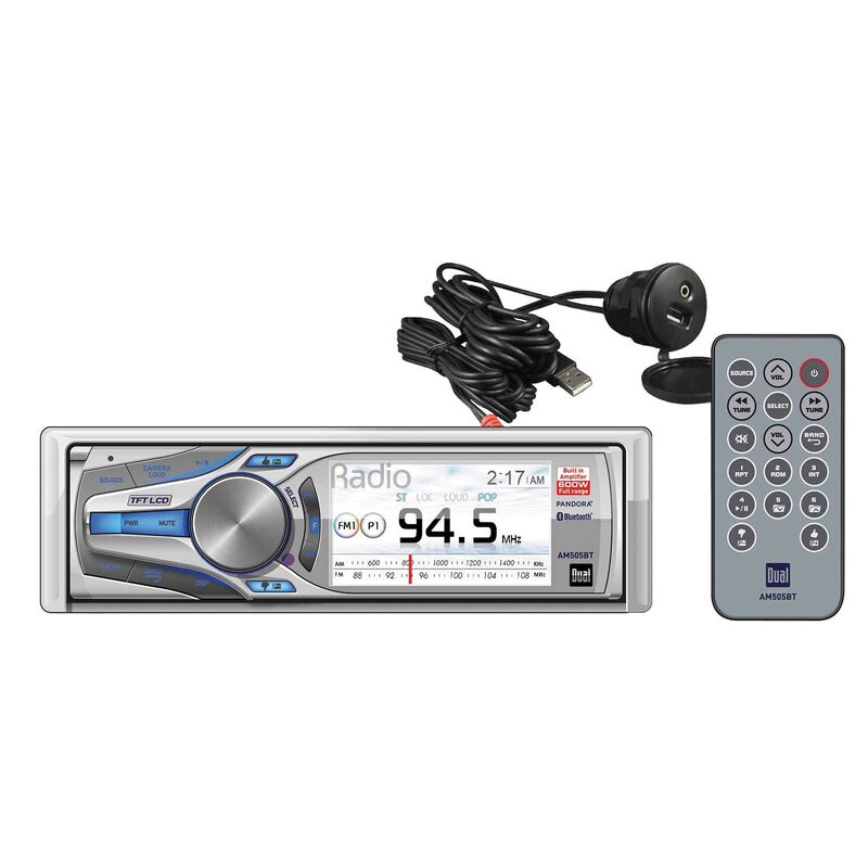 AM505BT Marine Media Receiver with Bluetooth image number 1